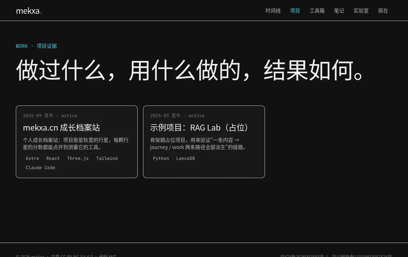 栏目页的评测存档截图